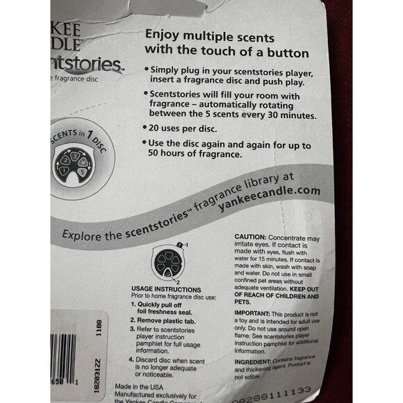 Yankee Candle Scentstories Disc Autumn Celebration - New In Box - NOS Vintage - Picture 4 of 4